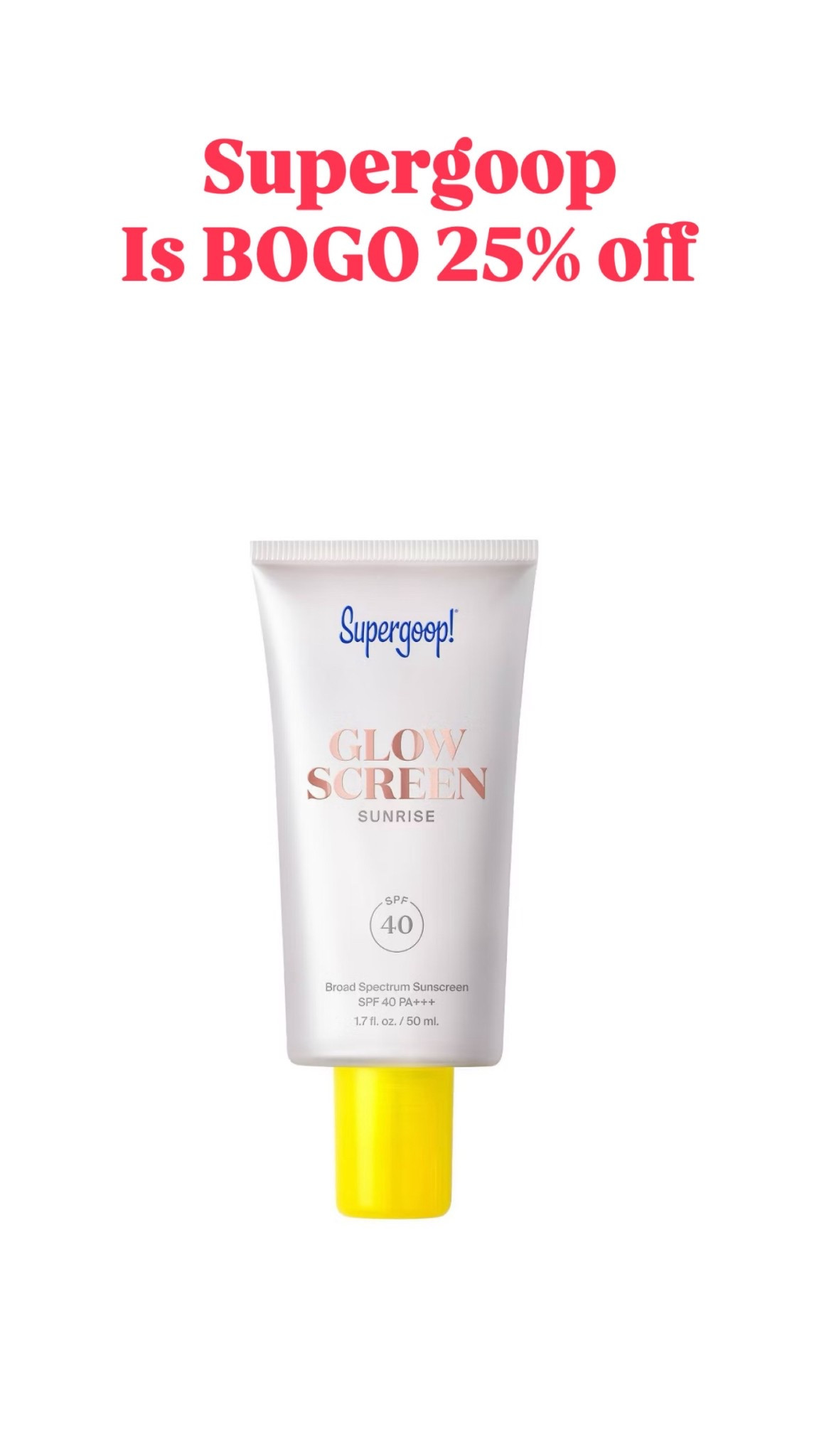 Supergoop sale
Beauty sale 
Tinted sunscreen 
Beauty 

#LTKOver40 #LTKSaleAlert