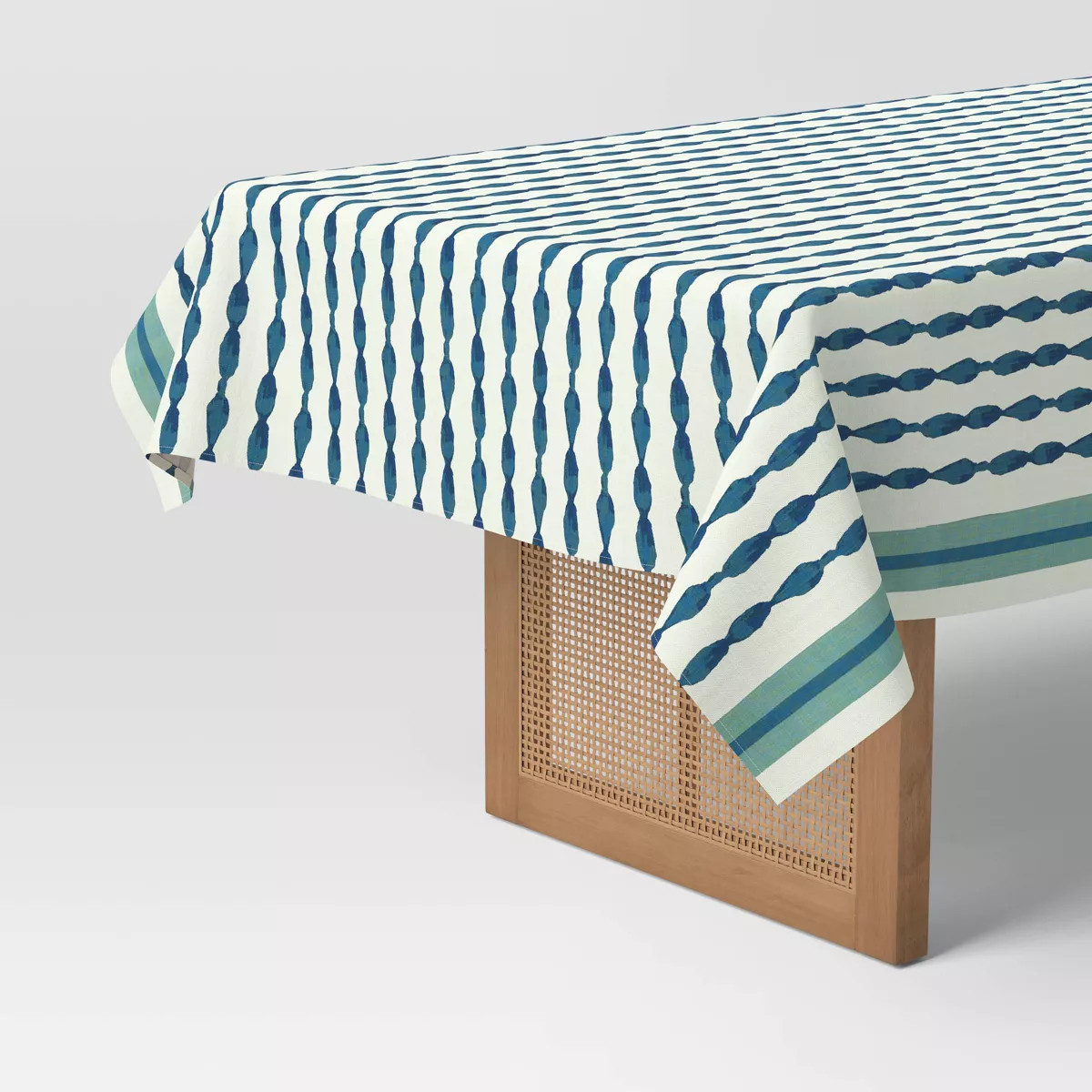 104"x60" Tablecloth Blue Striped - Threshold™ | Target