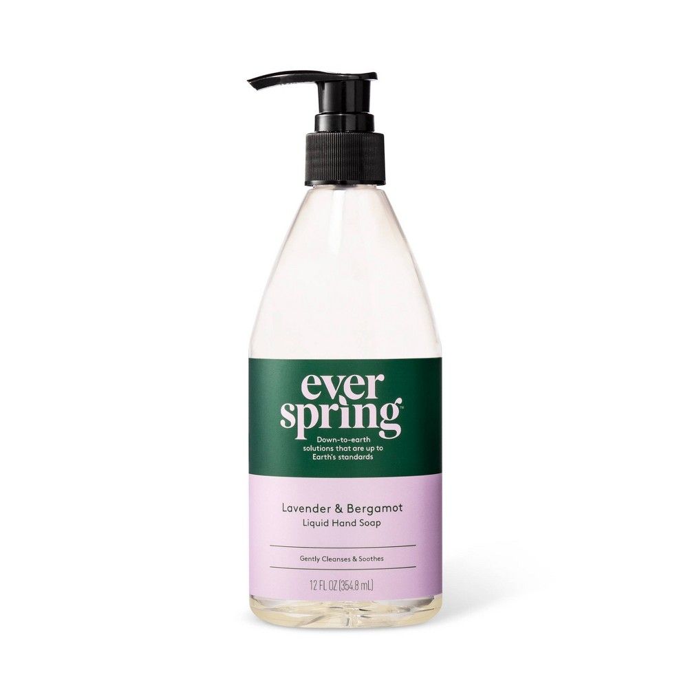 Lavender & Bergamot Liquid Hand Soap - 12 fl oz - Everspring | Target