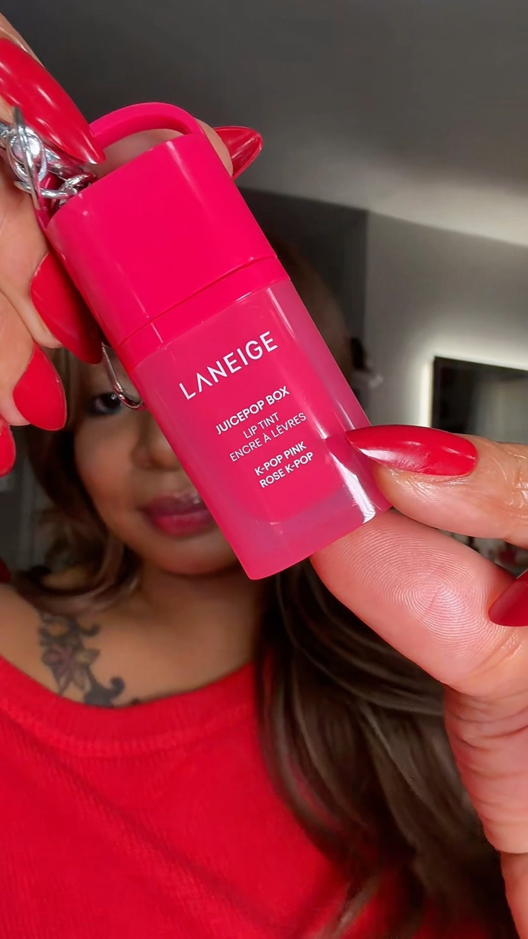 Wearing Rose K Pop from the Juice Pop collection by Laneige ❤️🍒

This shade is the perfect buildable red. One layer gives you a soft cherry stain for everyday, and when you layer it, it turns into a richer, bolder red without feeling heavy.

It’s lightweight, glossy, and actually leaves a tint behind even after the shine fades (which I love for long days).

And the packaging? It comes in the cutest little case that hooks onto your keychain — so convenient for on-the-go touch-ups.

I loved Rose K Pop so much I had to grab more colors 😭✨

Linked in my LTK 💄

#ltkbeauty #ltkfinds #laneige #rosekpop #juicepop #liptint #everydaymakeup #glossylips

#LTKgrwm #LTKSaleAlert #LTKBeauty