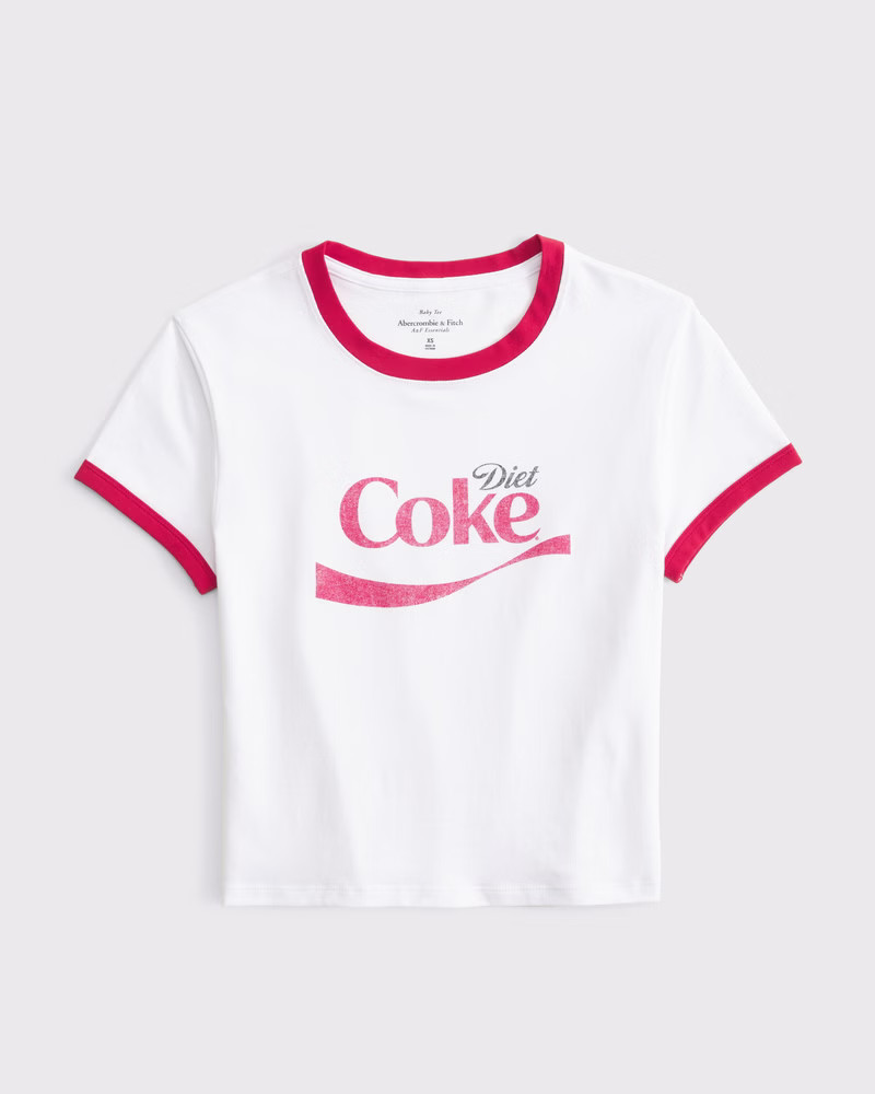 Diet Coke Graphic Baby Tee | Abercrombie & Fitch (US)