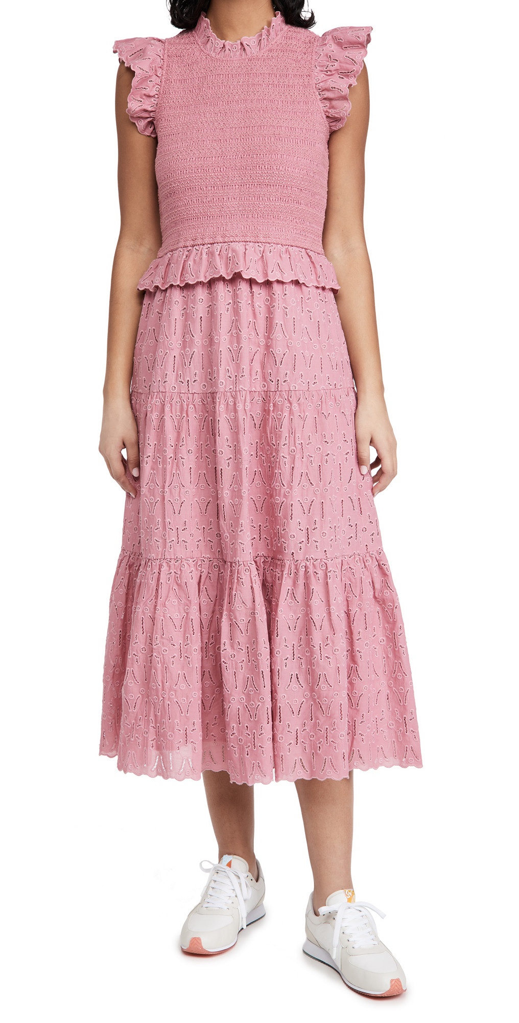 Sea Ingrid Smocked Midi Dress | Shopbop