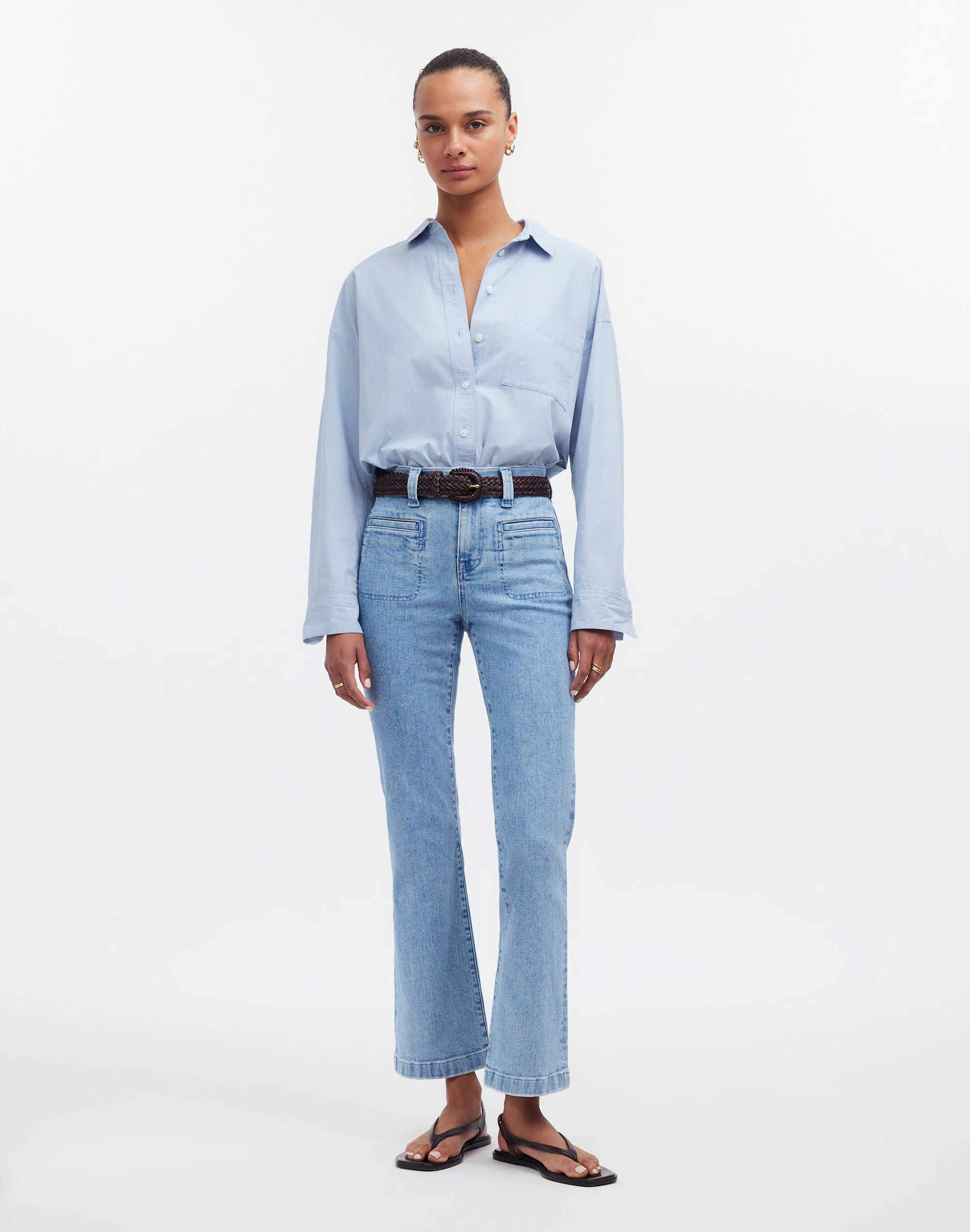 Kick Out Crop Jeans in Penman Wash: Patch Pocket Edition | Madewell