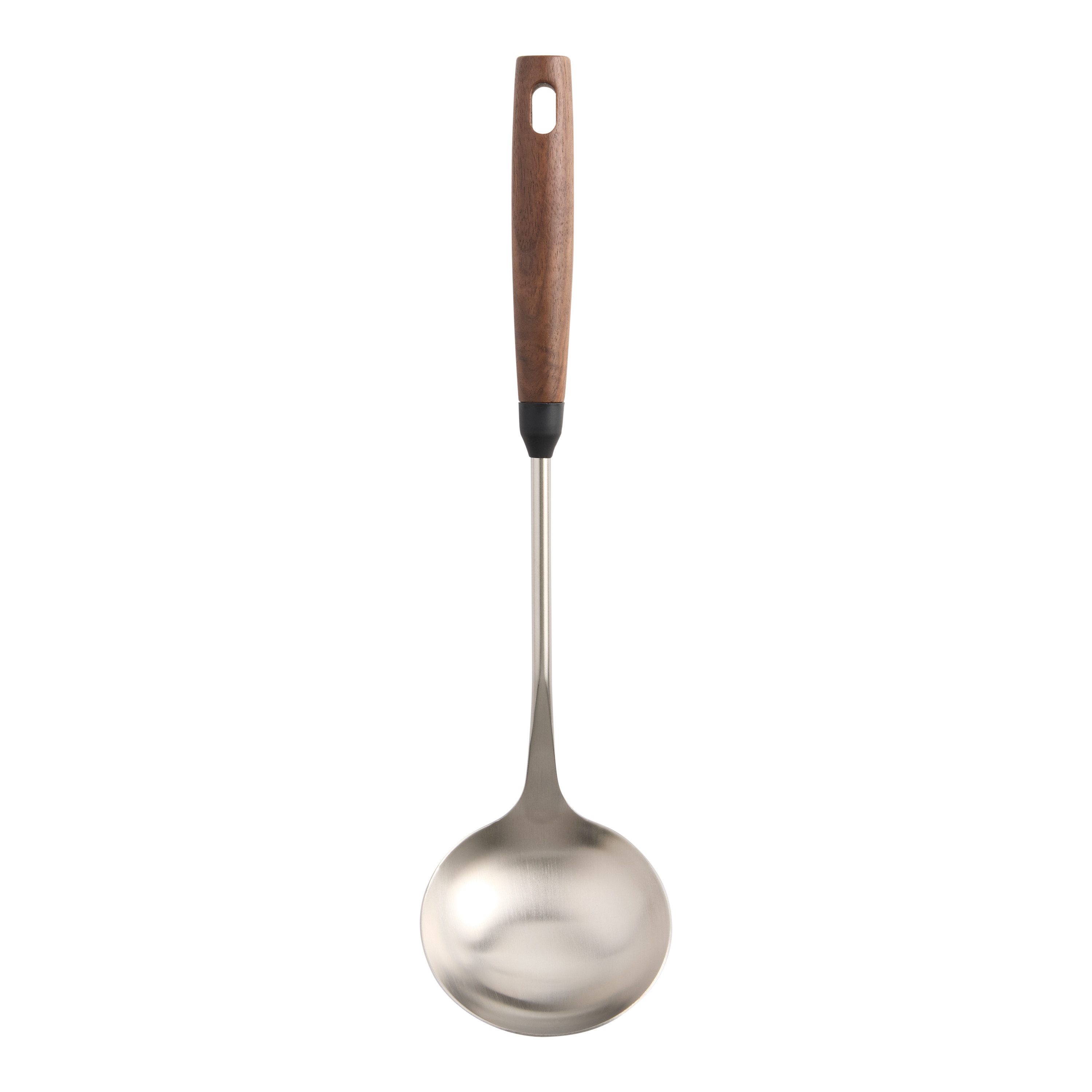 Stainless Steel and Black Walnut Wood Ladle | World Market
