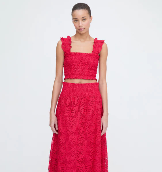 The Azalea Nap Top - Cerise Lace | Hill House Home US