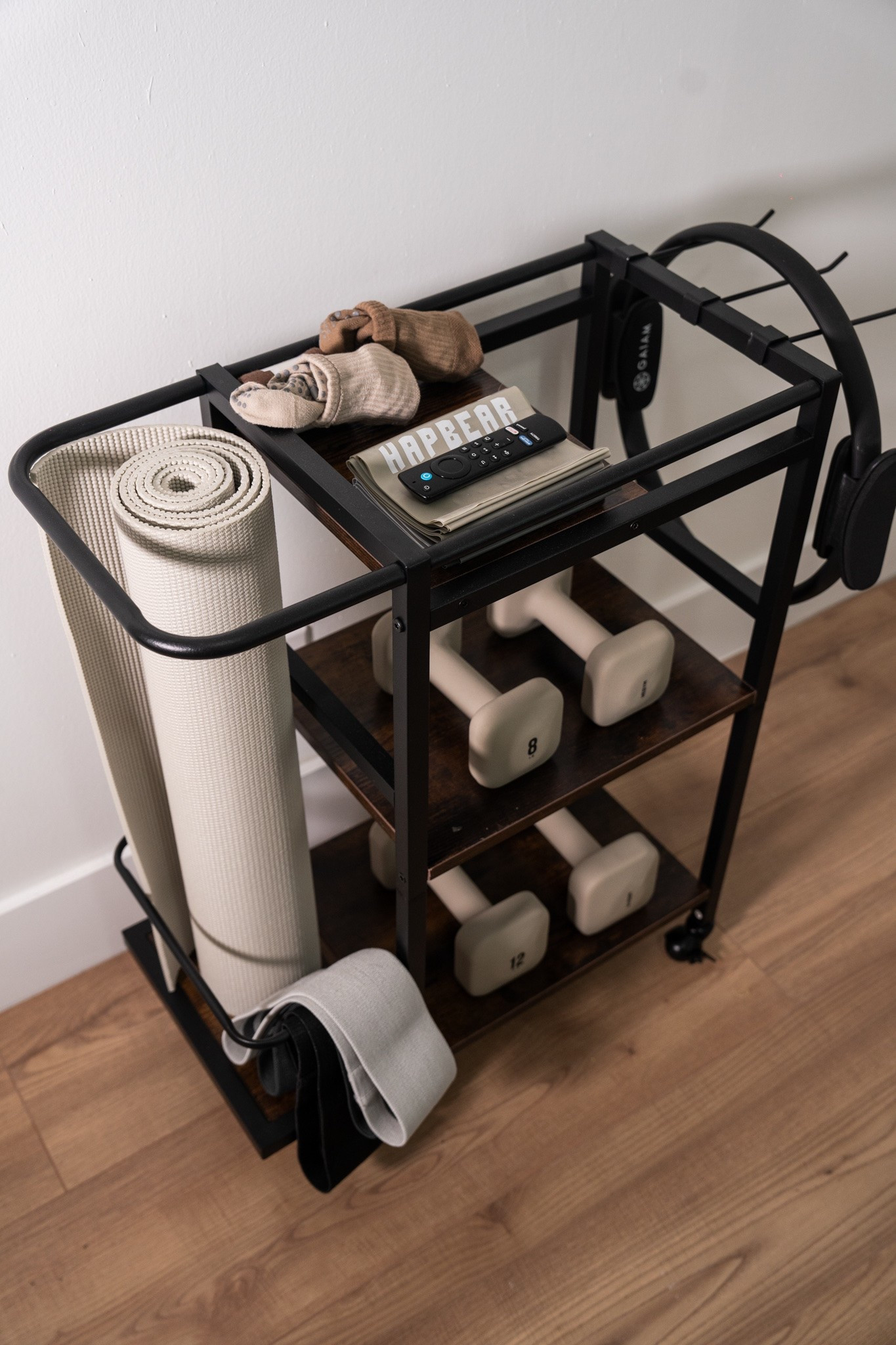 ✨ One of the best purchases for my home gym setup. I love having all my workout essentials organized in one place instead of scattered around the house. From dumbbells and resistance bands to my yoga mat and headphones, everything has its spot, which makes it so much easier to stay motivated and consistent with my workouts. Simple, functional, and keeps my space looking neat. 

✨ Una de mis compras favoritas para organizar mi área de ejercicio. Mantiene pesas, bandas, mat y accesorios en un solo lugar, haciendo que todo se vea más ordenado y práctico. 🏋️‍♀️

Follow me on Instagram and YouTube
@kirasfashionfinds

#LTKActive #LTKfitnessgoals #LTKselfcare