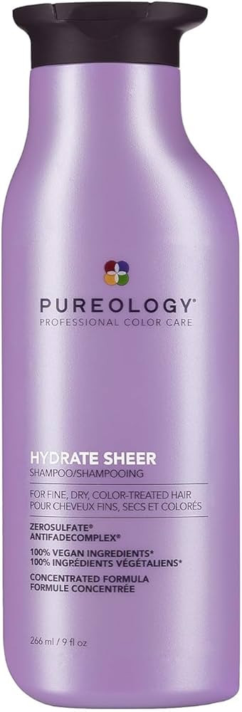 Pureology Hydrate Sheer Nourishing Shampoo | For Fine, Dry Color Treated Hair | Sulfate-Free | Si... | Amazon (US)