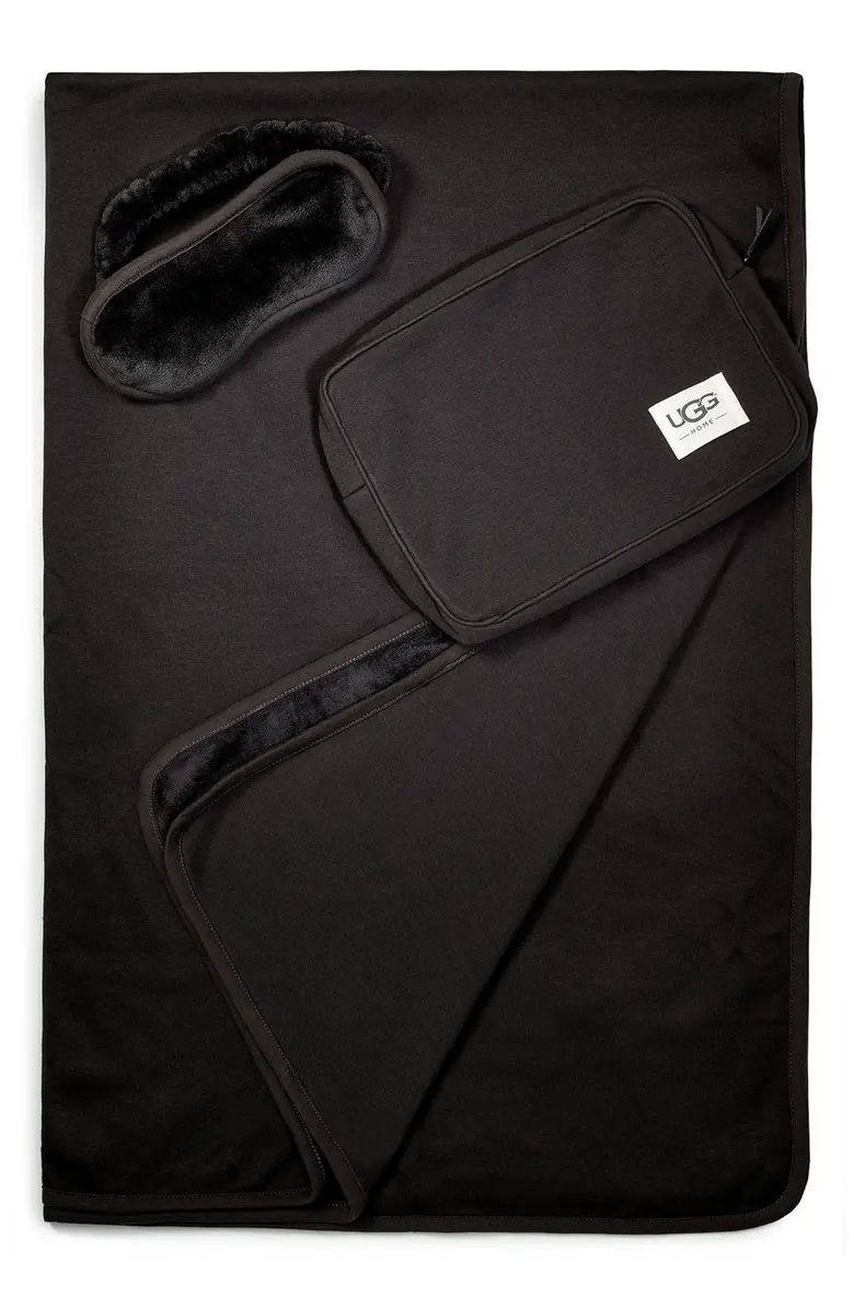 UGG® Duffield Eye Mask, Pouch & Blanket Travel Set | Nordstrom | Nordstrom