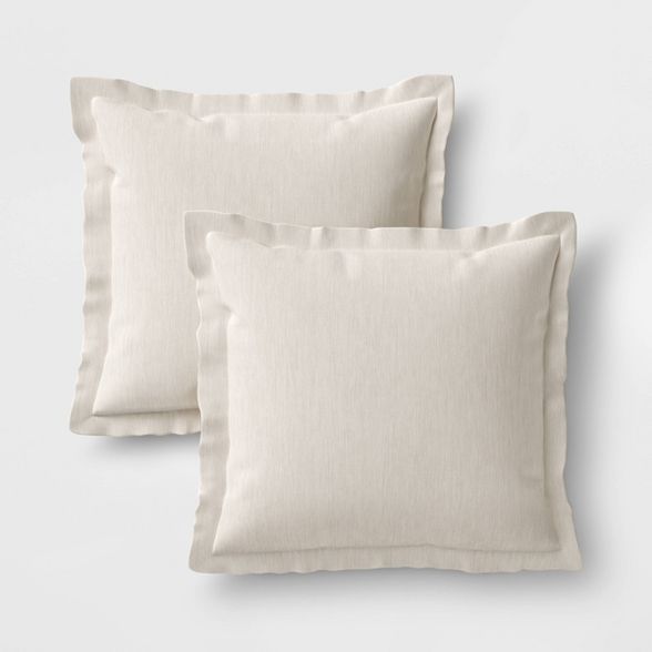2pk Outdoor Pillow Set DuraSeason Fabric™ Linen - Threshold™ | Target