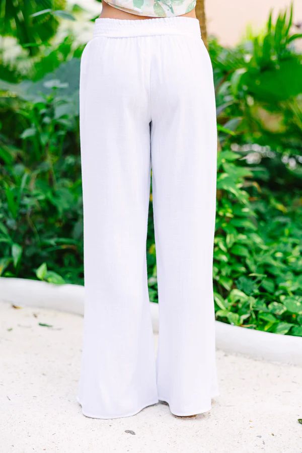 Can't Stop Off White Linen Pants | The Mint Julep Boutique