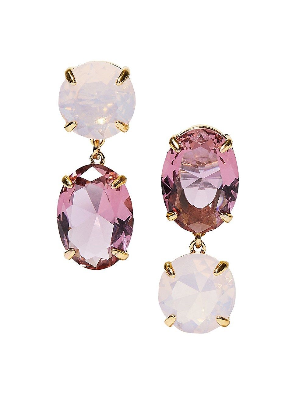 14K Goldplated Crystal Drop Earrings | Saks Fifth Avenue