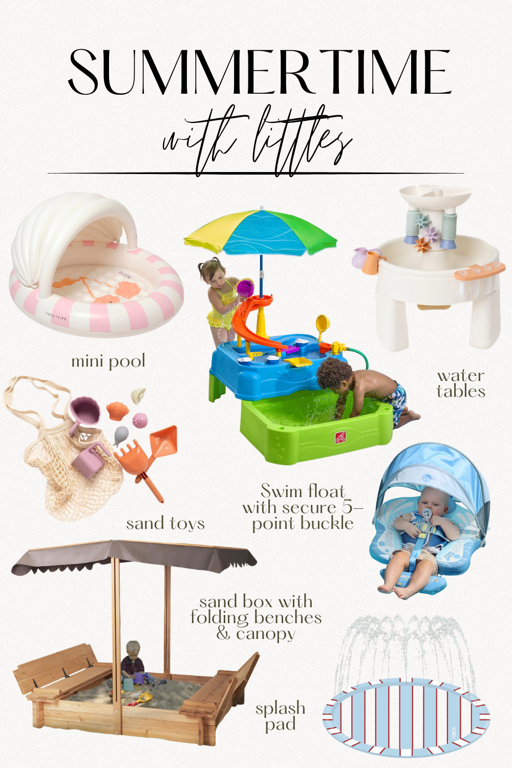 The best outdoor summer finds for babies and toddlers — water tables, splash pads, sandbox, swim floats, mini pool, and sand toys for hours of unplugged outdoor fun all summer long! 📌 #SummerWithKids #ToddlerActivities #OutdoorKids #SummerBaby #WaterTable #ToddlerPlay #BackyardFun 

 #LTKSwim #LTKBaby #LTKKids