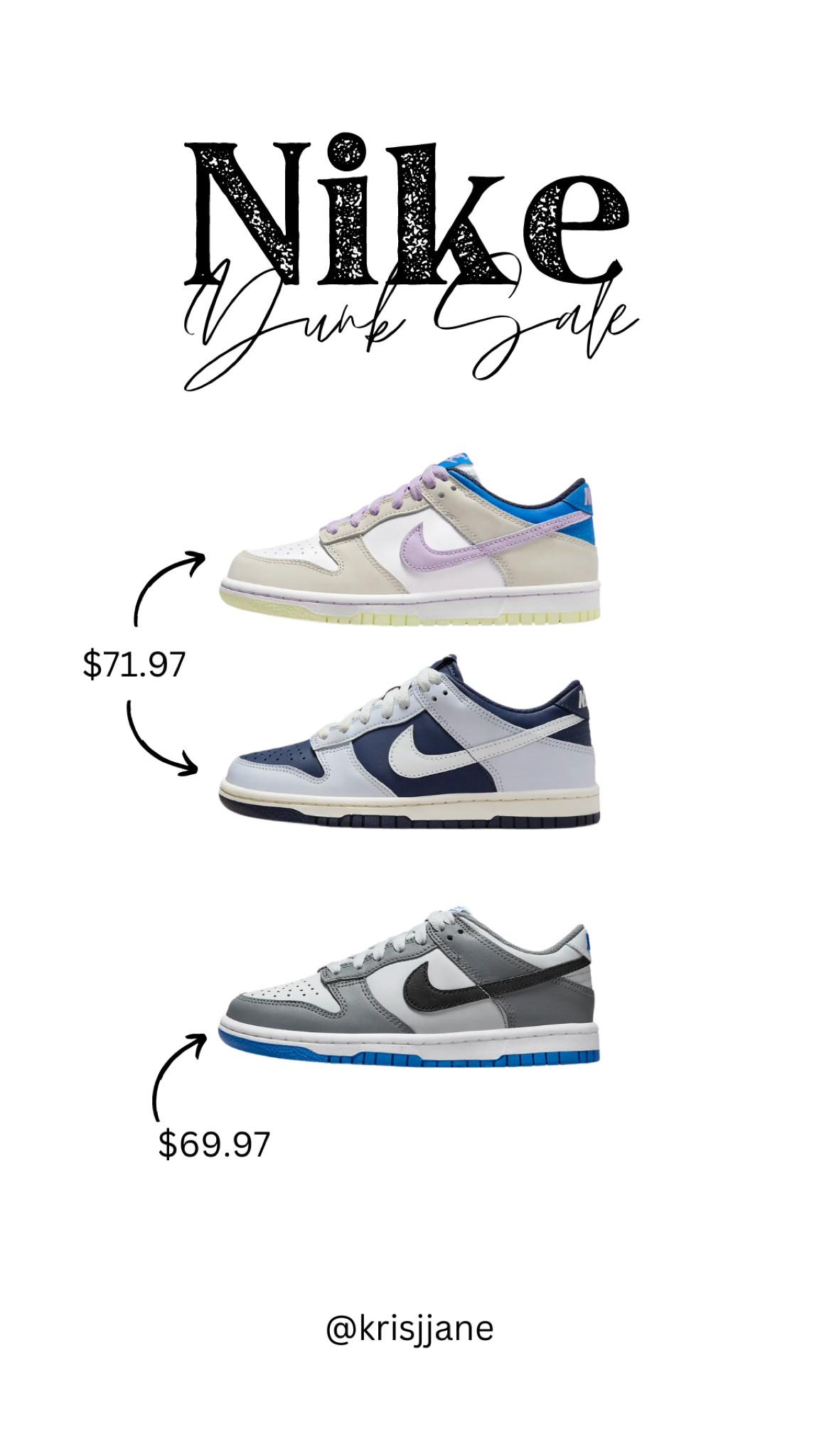 DUNK SALE

#nike #dunk #shoes #sneakers #sale

#LTKshoecrush #LTKsalealert #LTKfindsunder100