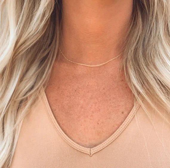 Dainty Whisper Chain  Gold Whisper Chain Necklace  - Etsy | Etsy (US)