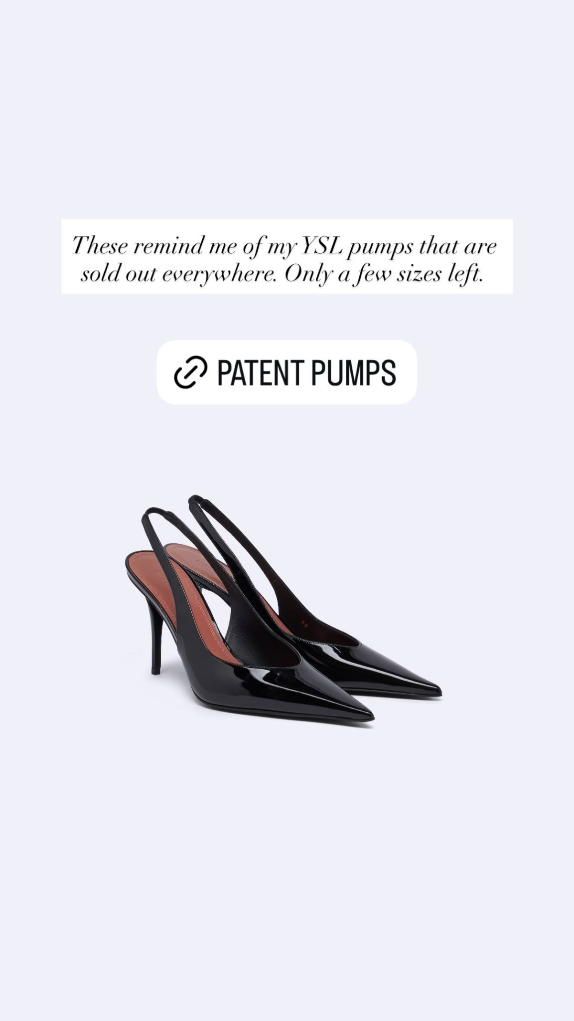 These remind me of my YSL pumps that are sold out everywhere. Only a few sizes left.

#LTKSeasonal #LTKWorkwear #LTKstorytime