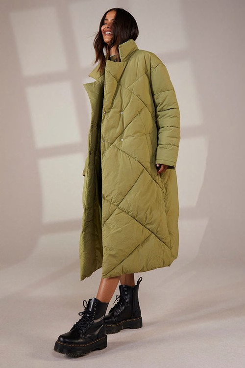 Maxi Quilt Detail Puffer Jacket | Boohoo.com (UK & IE)