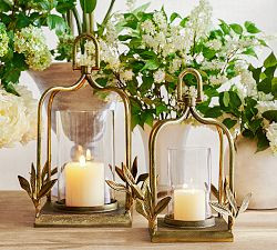 Botanical Forged-Iron Lantern | Pottery Barn (US)
