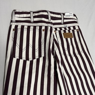 NWT Wrangler Women’s Wanderer 622 High Rise Flare Jeans 26x32 Multicolor Striped | eBay US