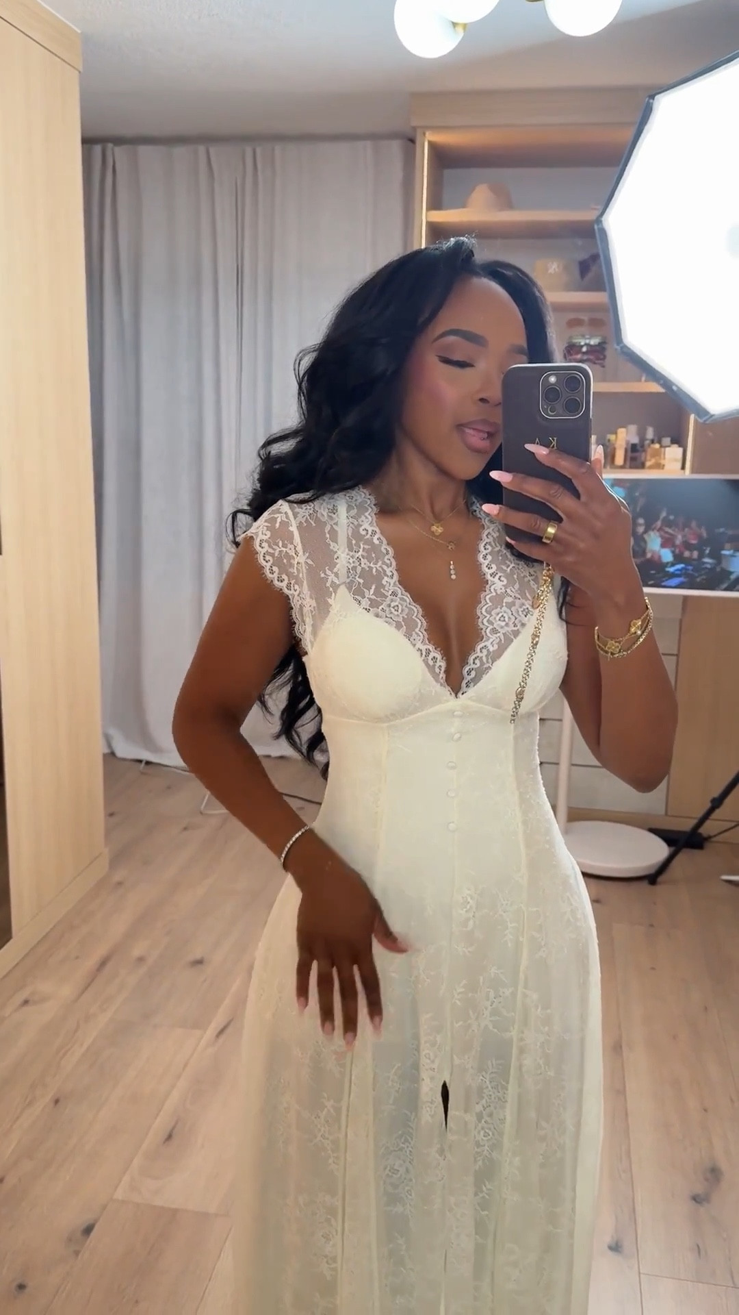 Scroll to shop!! This romantic white lace midi dress featuring delicate lace trim, a flattering fitted bodice, and a soft flowy skirt that creates an beautiful feminine silhouette.

Perfect for brunch, bridal events, vacations, summer dinners, or special daytime occasions.



#LTKvlog #LTKSaleAlert #LTKgrwm