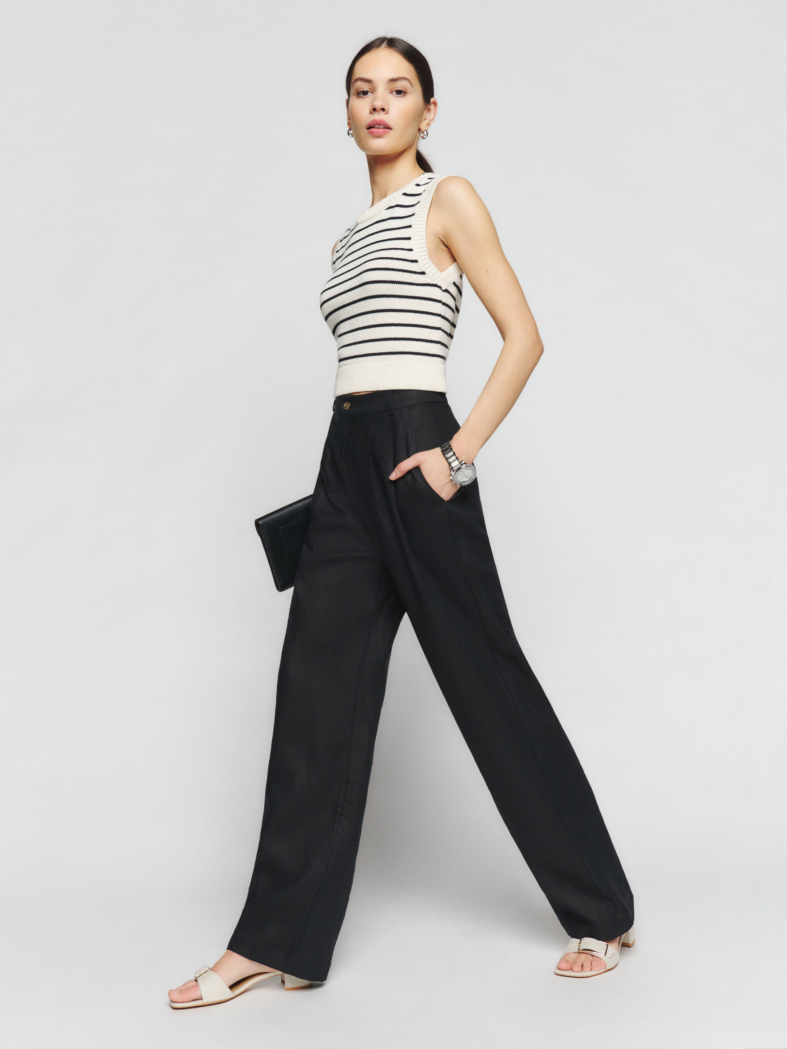 Mason Linen Pant | Reformation (Global)
