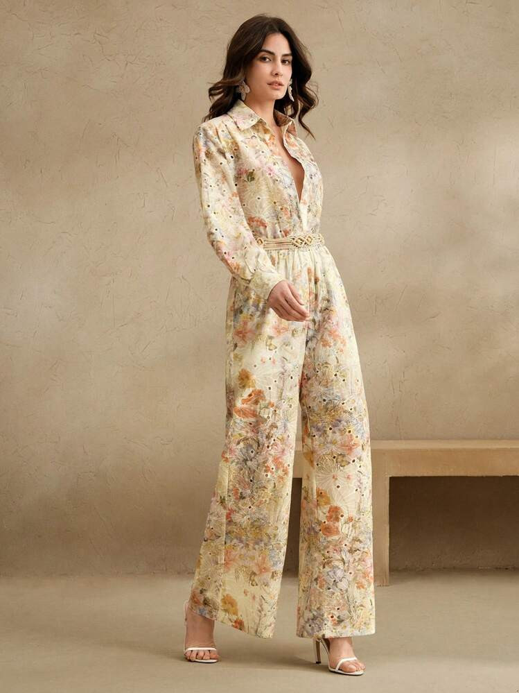 Anewsta Elegant 2 Pieces Set For Women With Embroidery Design, Suitable For Festival, Casual, Spring/Summer | SHEIN