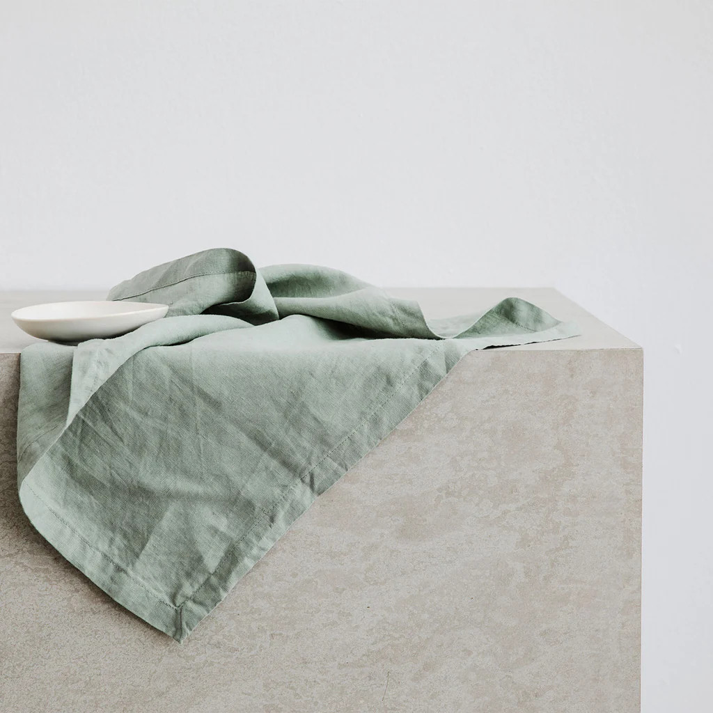 Linen Table Napkins - Sage | Cultiver