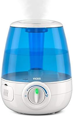 Vicks Filter-Free Ultrasonic Cool Mist Humidifier, Medium Room, 1.2 Gallon Tank – Visible Cool ... | Amazon (US)