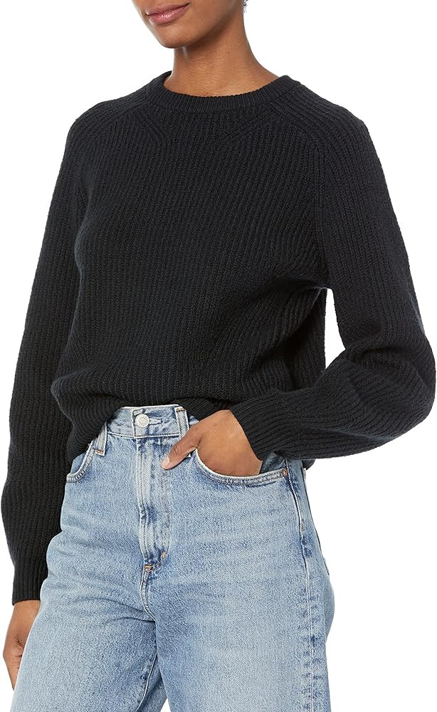Amazon Essentials Women's Crew Neck Rib Sweater | Amazon (US)