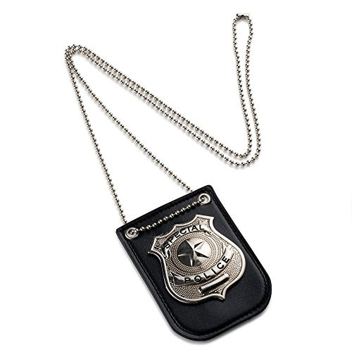 Dress-Up-America Police Badge For Kids - Pretend Play NYPD Badge With Chain & Belt Clip | Amazon (US)