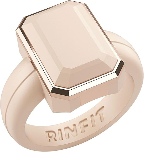 Rinfit Women's Silicone Rings - Engagement or Promise Ring for Her - Emerald Silicone Wedding Ban... | Amazon (US)