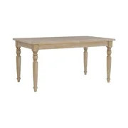 Linon Avalon Oak Wood Dining Table Decorative Turned Legs in Light Natural Brown | Walmart (US)