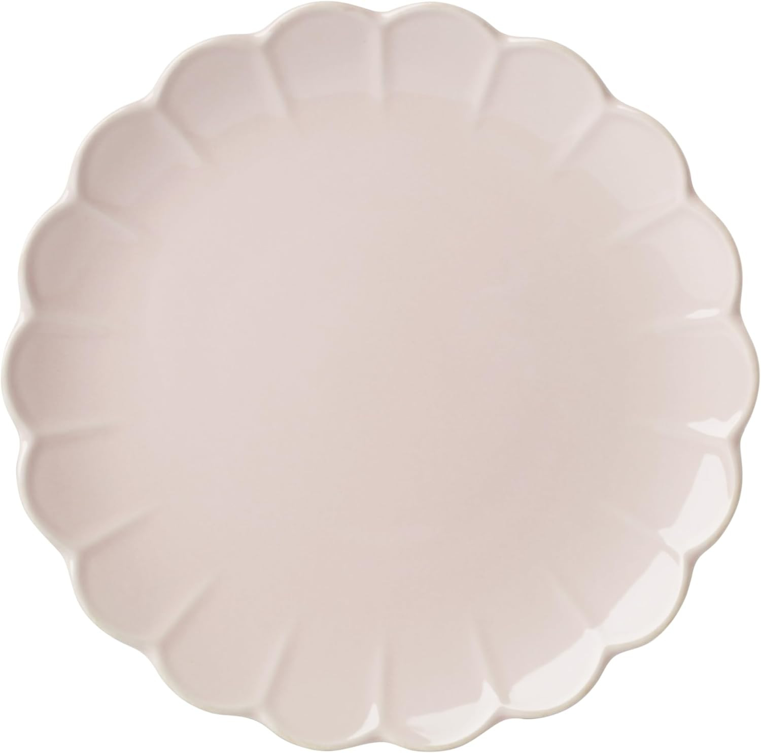 Lenox Dinnerware Set, French Perle Scallop Blush 12-Piece Set, Service For 4, Stoneware, Dishwash... | Amazon (US)