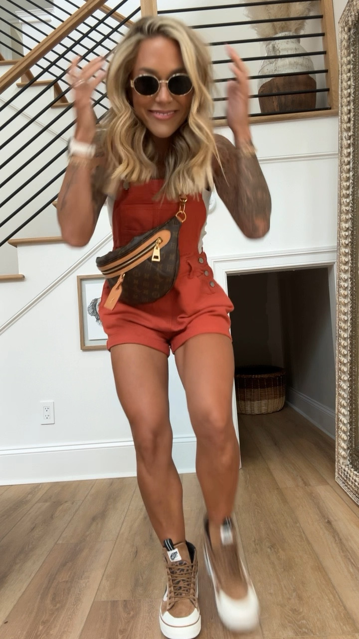 Lil BBQ date night w/ a girlfriend 🤎✨I’ll never shop raving about these overalls! Amazon!!!! In the S / oversized & tons of colors! Tank / S & I tried to link my shoes in stock😭 I’ve had them for a couple years and LOVE THEM! 

Summer style / ootd / Amazon fashion / outfit inspo / under $50 / casual / comfy / neutrals / date night / Holley Gabrielle 

#LTKFindsUnder50 #LTKVideo #LTKStyleTip