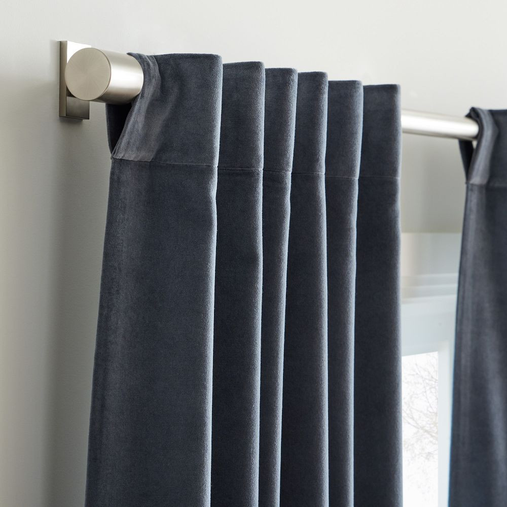 Cotton Velvet Blackout Curtain | West Elm (US)