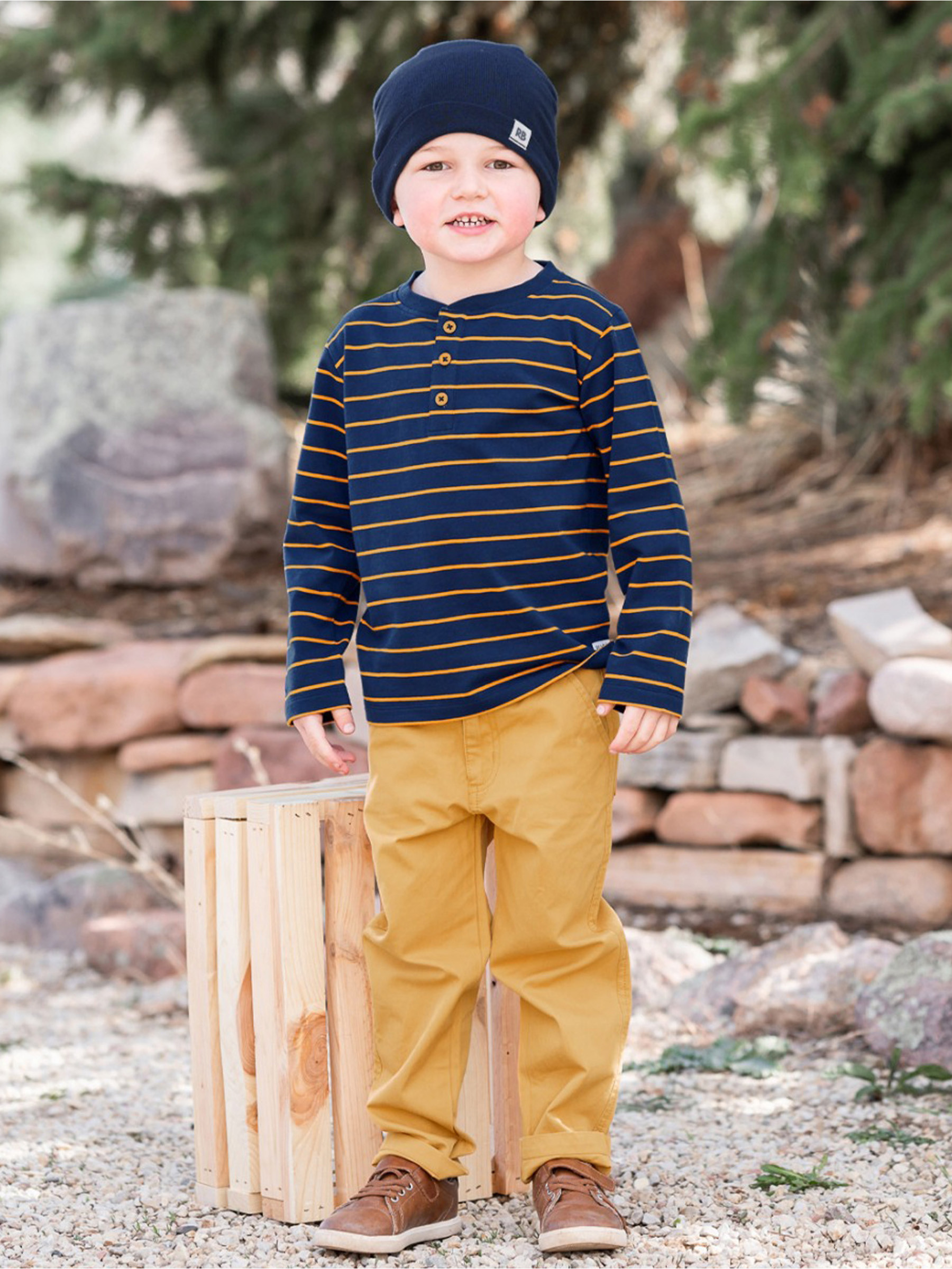 Henley Tee | RuffleButts / RuggedButts