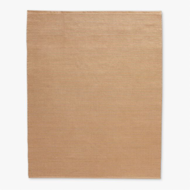 Diver Handwoven Ribbed Sand Indoor/Outdoor Performance Area Rug 12'x15' | CB2
