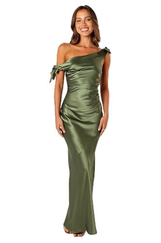 Selma Off Shoulder Maxi Dress - Olive M | Amazon (US)