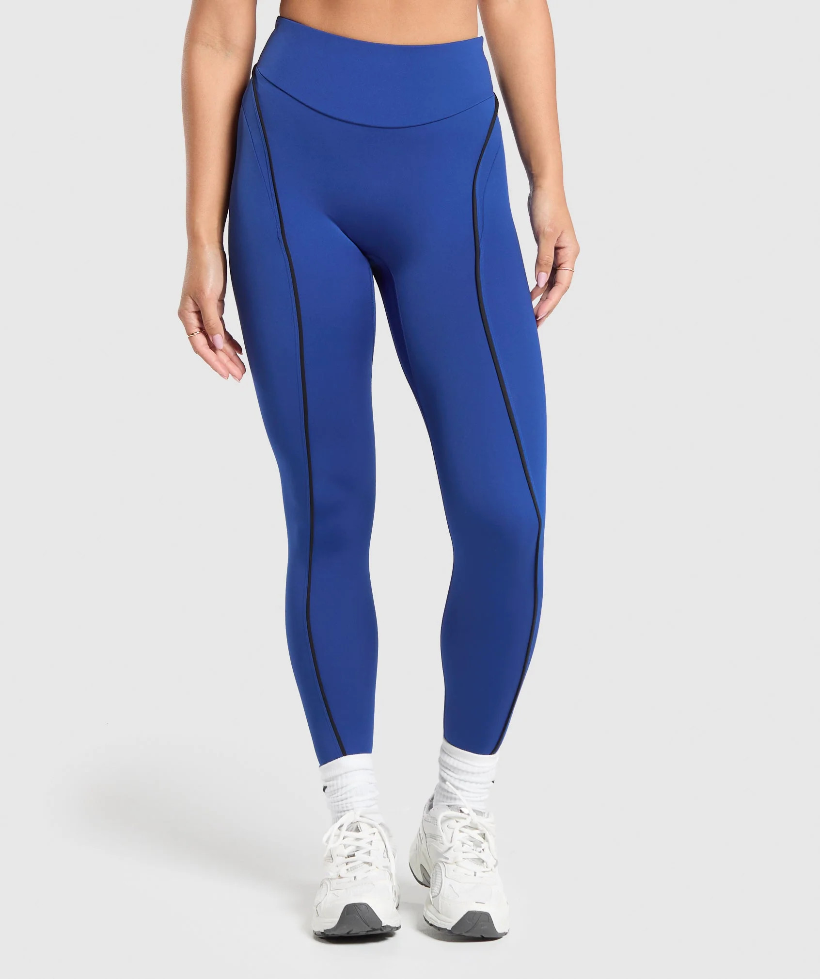 Gymshark Contour Leggings - Wave Blue/Black | Gymshark US