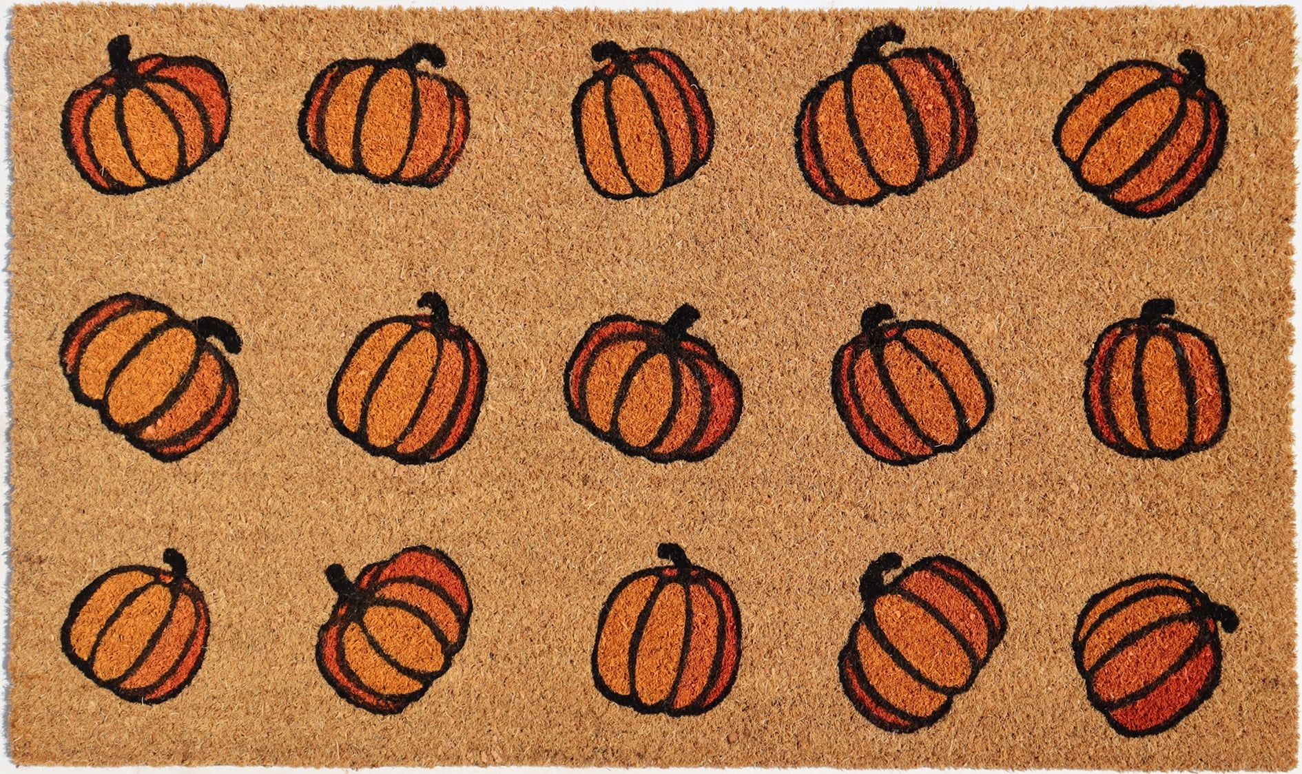 Halloween Orange Pumpkin Outdoor Coir Mat, by Way To Celebrate | Walmart (US)