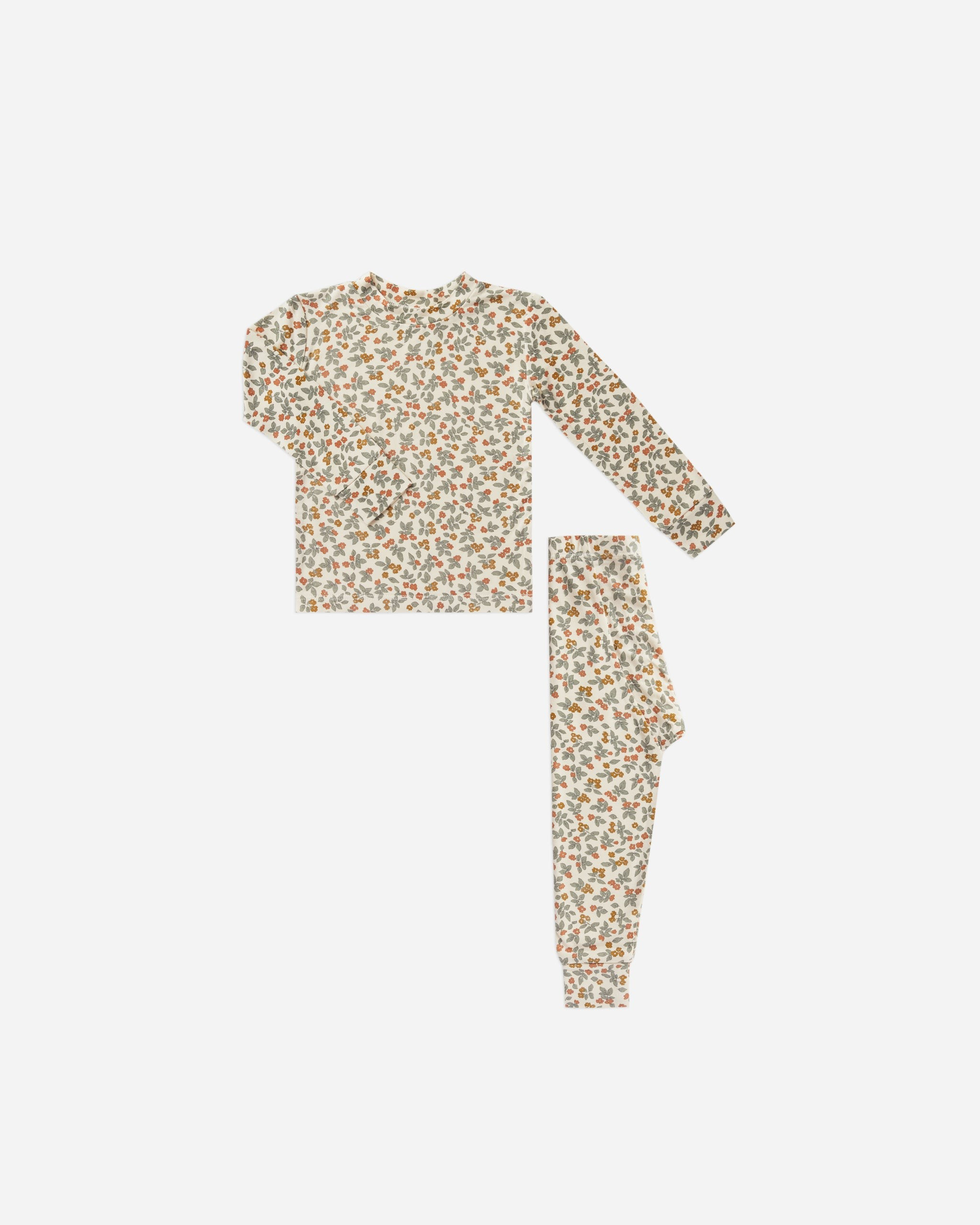 longsleeve pj set | summer bloom | Rylee + Cru