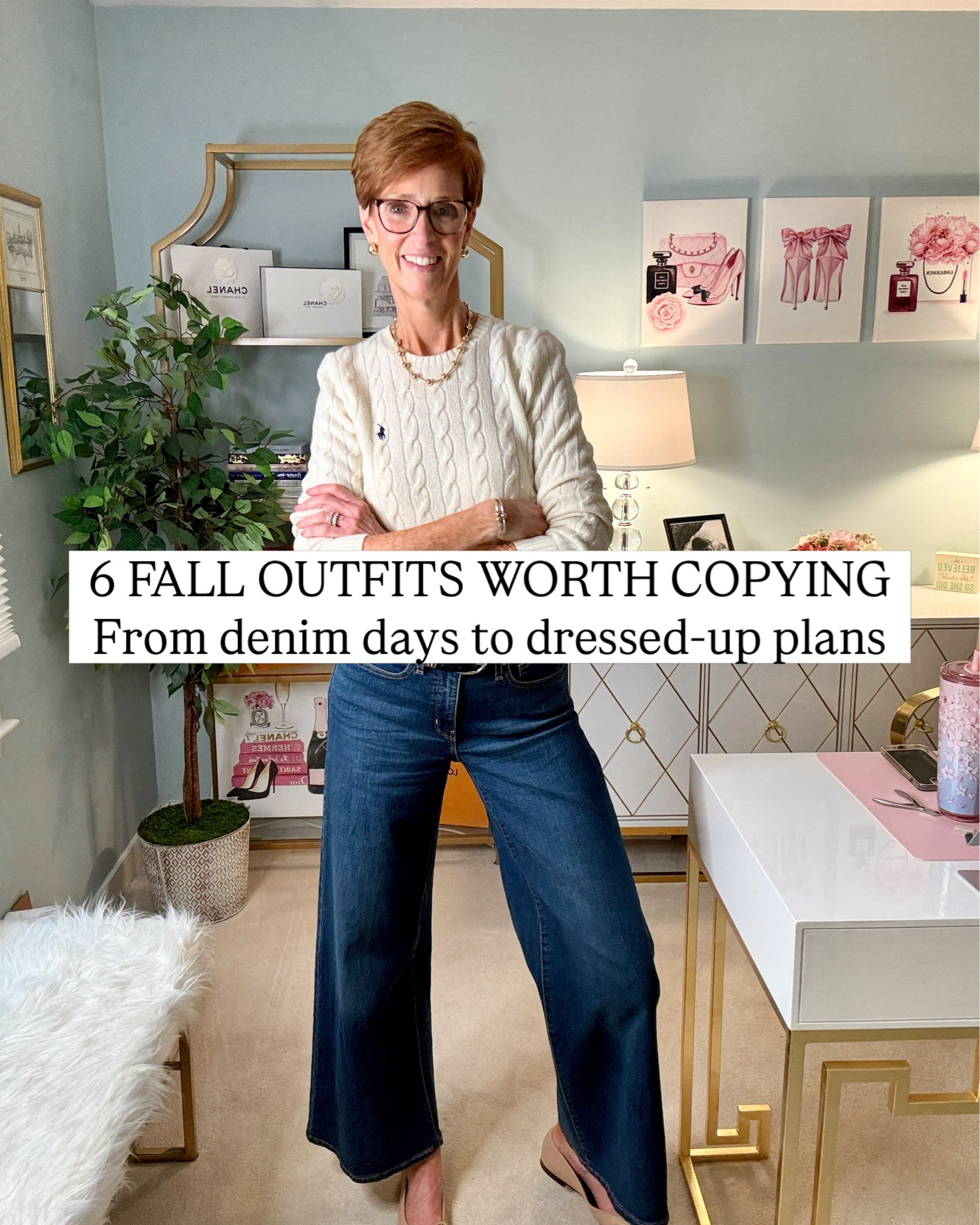 6 fall outfits, 6 completely different ways to get dressed this season.
@macys #macysstylecrew #macyspartner #Fall 

Comment LINKS and I’ll send everything over

Fall style doesn’t have to mean buying an entirely new wardrobe. Sometimes it’s one great layer, a richer color, dark denim, a classic knit or a pair of boots that makes the pieces already in your closet suddenly feel right for the season.

I pulled together six fall outfit ideas ranging from polished denim and wide-leg jeans to trousers, classic sweaters and easy fall dresses. And there are several formulas here I’ll be repeating — especially that denim + burgundy + cream combination.

Swipe through all 6 and tell me: which outfit would you actually wear — 1, 2, 3, 4, 5 or 6?

Save this as fall outfit inspiration for later, and send it to a friend whose style is similar to yours.

#FallOutfitIdeas #StyleOver40

#LTKootd #LTKOver40 #LTKTall