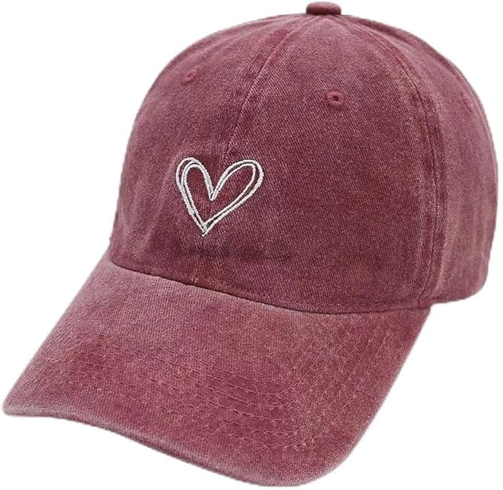 Unisex Vintage Baseball Cap: Washed Distressed Baseball Cap Twill - Men Womens Trucker Hat - Adju... | Amazon (US)