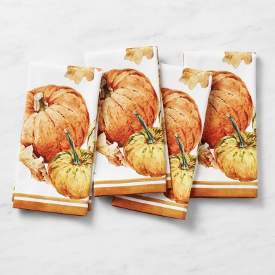 Heirloom Pumpkin Napkins, Set of 4 | Williams-Sonoma