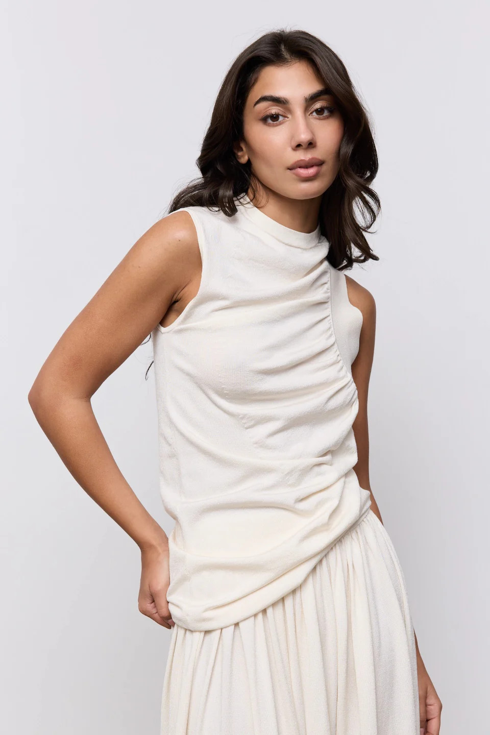 Sheer Gathered Detail Top | Odd Muse