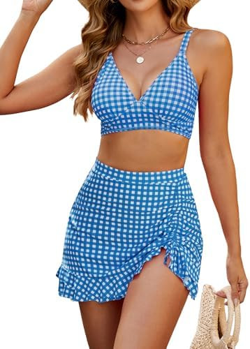 Blooming Jelly Women's High Waisted Bikini Sets Tummy Control Bathing Suit Two Piece Swim Suit 20... | Amazon (US)