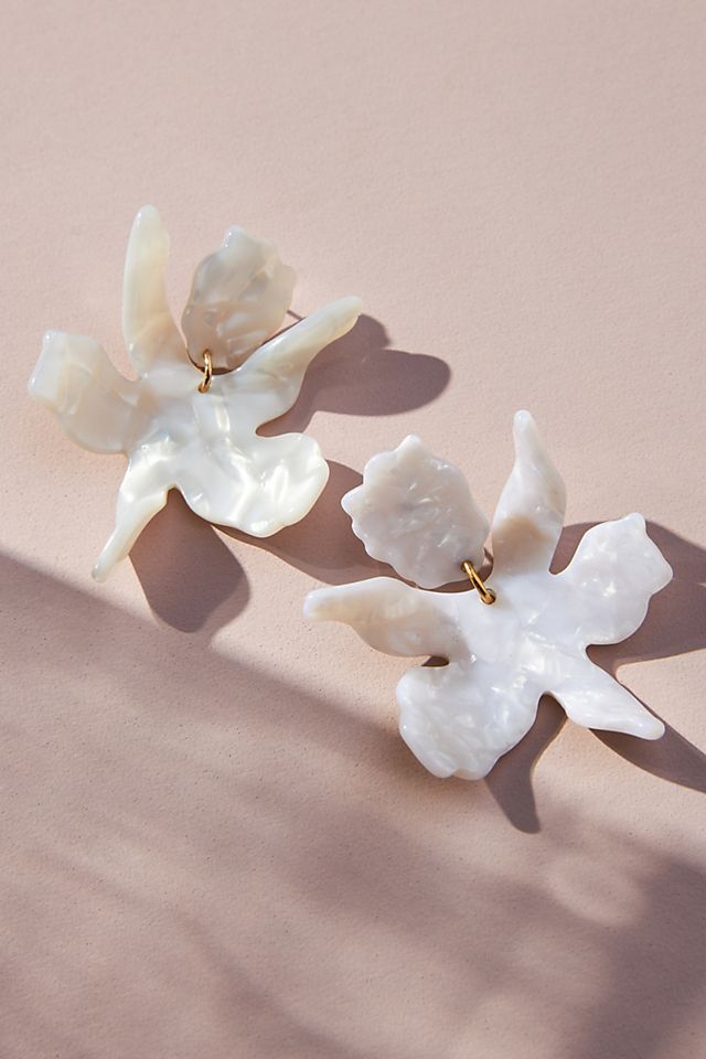 Lele Sadoughi Paper Lily Drop Earrings | Anthropologie (US)