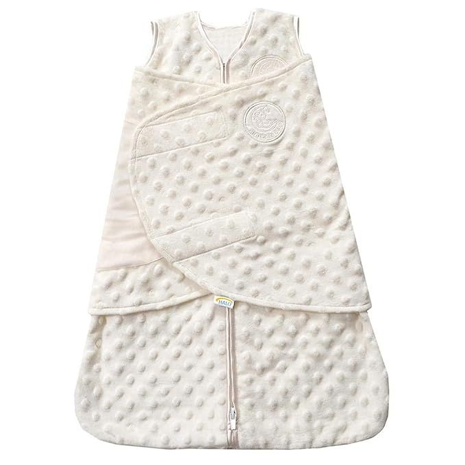 HALO Sleepsack Swaddle, 3-Way Adjustable Wearable Blanket, TOG 3.0, Velboa Plush Dots, Cream, New... | Amazon (US)