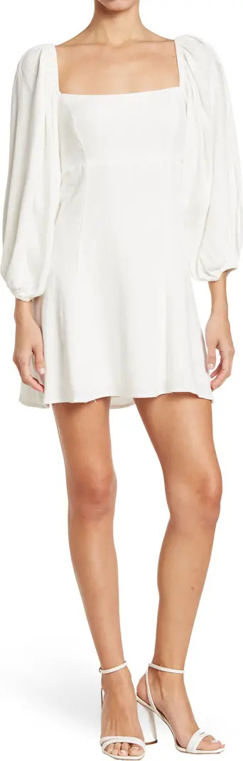 LUSH Balloon Sleeve Tie Back Minidress | Nordstromrack | Nordstrom Rack