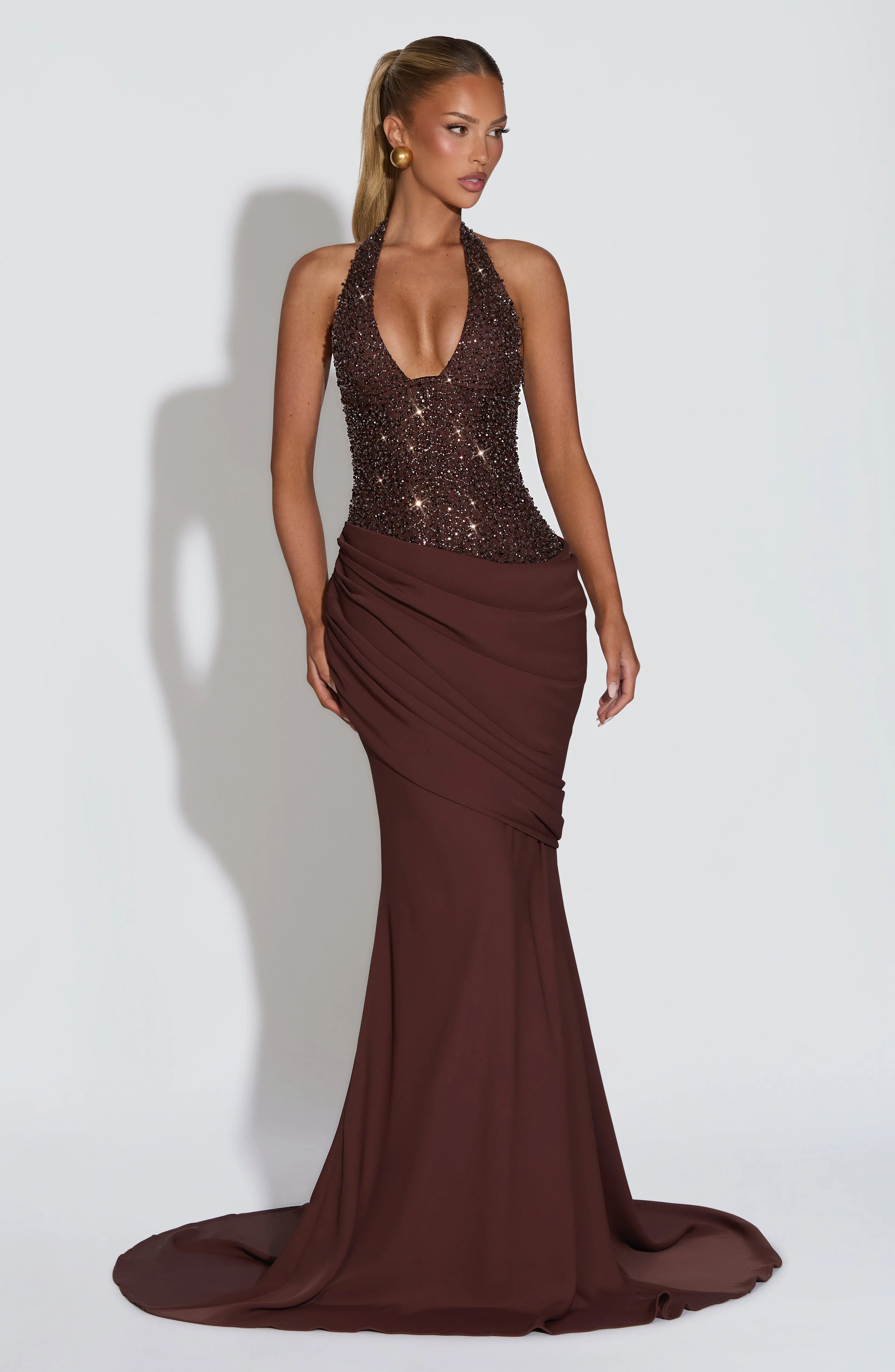 Taylor Gown - Plum Brown | Babyboo (global)