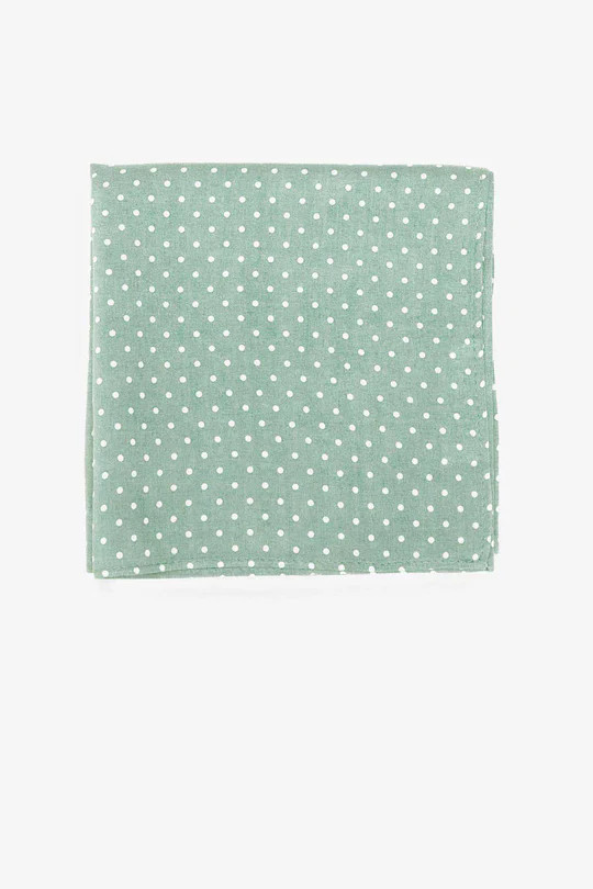 Didi Pocket Square - Sage Dot | Birdy Grey